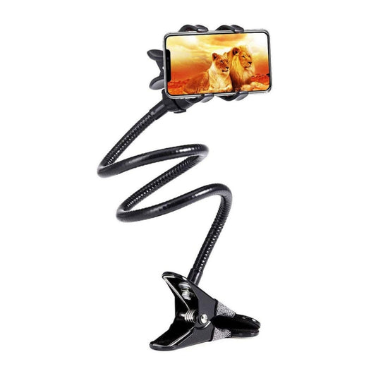 Double-clamp Camera Phone Holder Extended Metal Bending Bracket(Black) by buy2fix