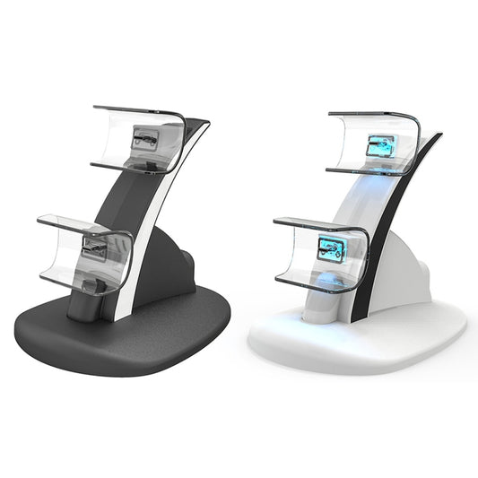 iplay HBP-253 For PS5 Game Wireless Handle Double Charging Base Placement Bracket(White) by iplay