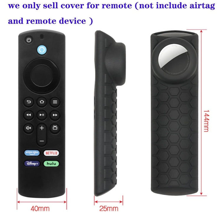2pcs Remote Control Case For Amazon Fire TV Stick 2021 ALEXA 3rd Gen With Airtag Holder(Mint Green) - Remote Control Covers by buy2fix | Online Shopping UK | buy2fix