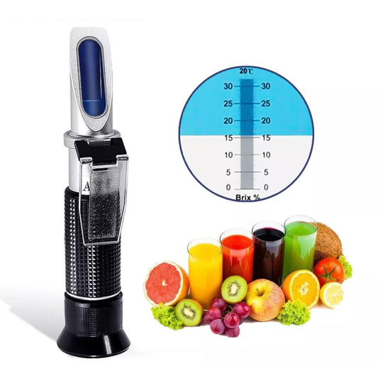 RF001BX With Plastic box Handheld Refractometer Fruit Sugar Meter Brix Tester 0-32 Measuring Range - Digital Refractometer by buy2fix | Online Shopping UK | buy2fix