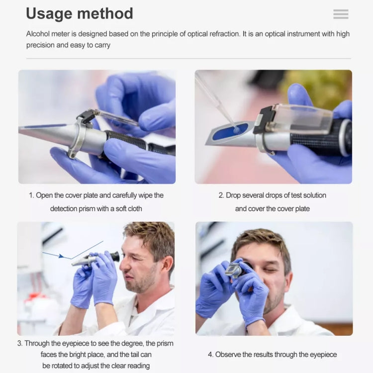 RF001BX With Plastic box Handheld Refractometer Fruit Sugar Meter Brix Tester 0-32 Measuring Range - Digital Refractometer by buy2fix | Online Shopping UK | buy2fix