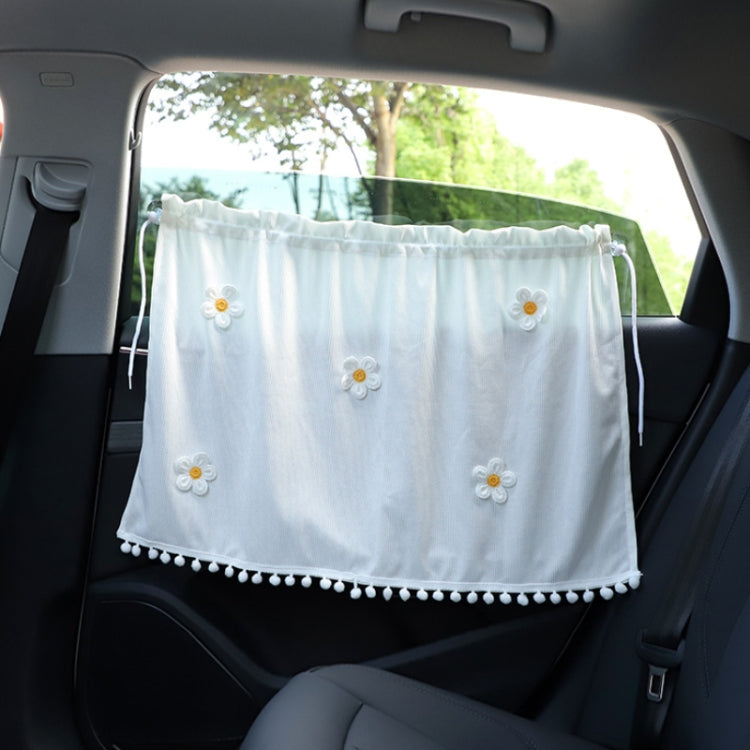 Car Sun Protection Blackout Curtain Cartoon Sunshade Curtain, Pattern: Yellow Pink Blue Flower by buy2fix