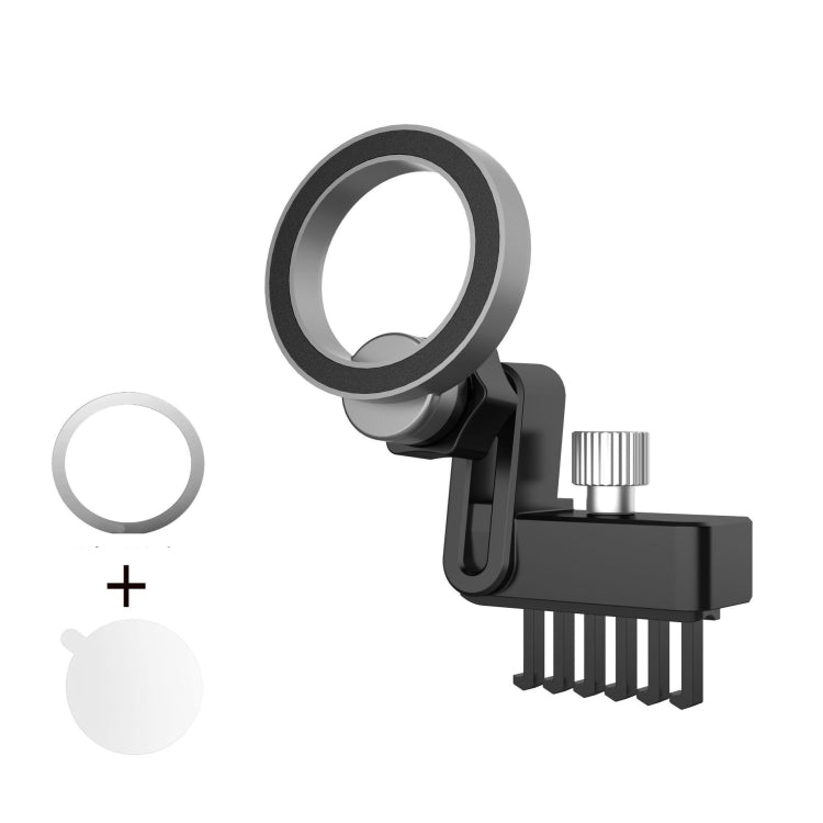 For Tesla Model 3/Y Air Vent Magnetic Mobile Phone Holder With Magnetic Ring - Special Car Holders by buy2fix | Online Shopping UK | buy2fix