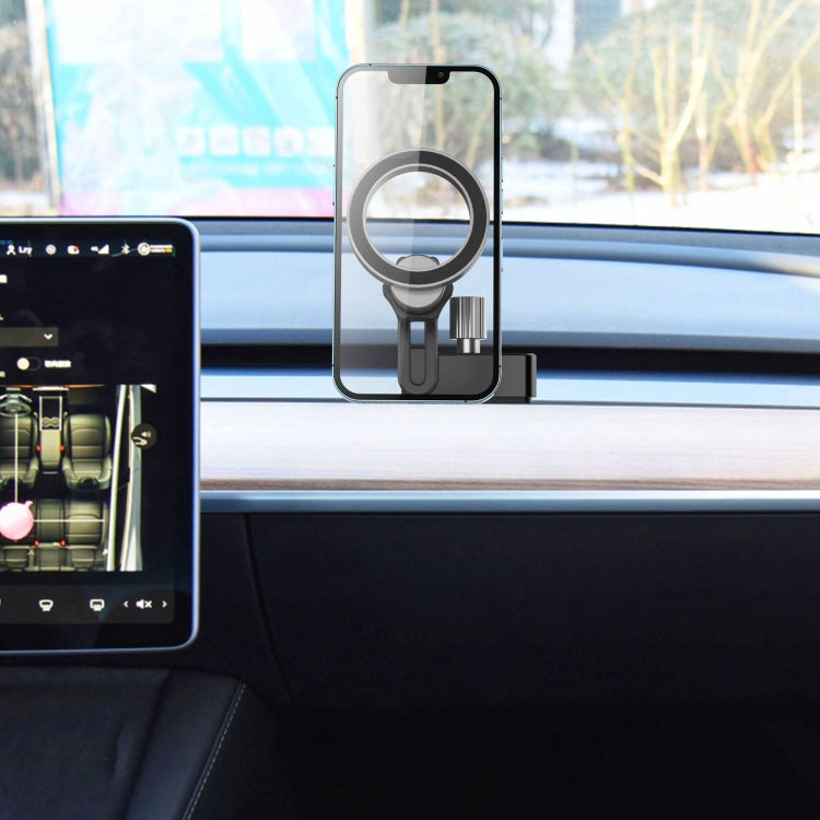 For Tesla Model 3/Y Air Vent Magnetic Mobile Phone Holder With Magnetic Ring - Special Car Holders by buy2fix | Online Shopping UK | buy2fix
