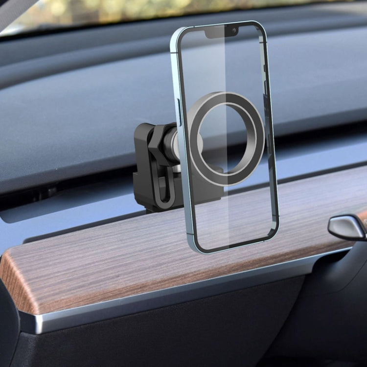 For Tesla Model 3/Y Air Vent Magnetic Mobile Phone Holder With Magnetic Ring - Special Car Holders by buy2fix | Online Shopping UK | buy2fix