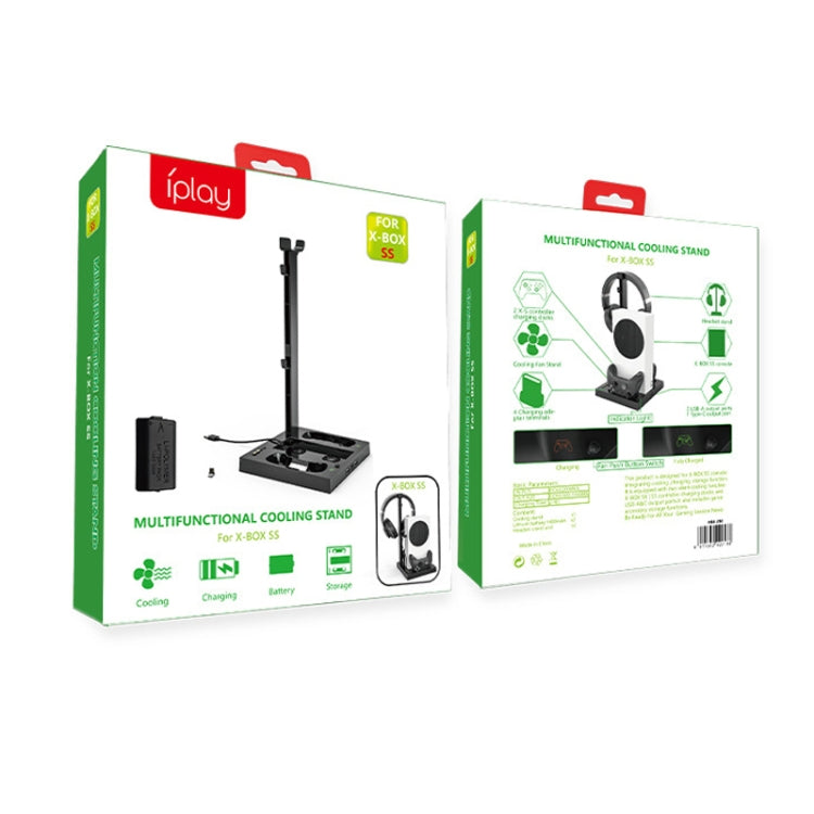 Iplay For Xbox Series S Host Cooling Bracket Handle Charging Base(Black) by iplay