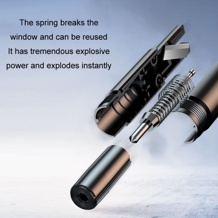 Vehicle-Mounted Multifunctional Broken Window Escape Safety Hammer(Black) - Emergency Hammer by buy2fix | Online Shopping UK | buy2fix