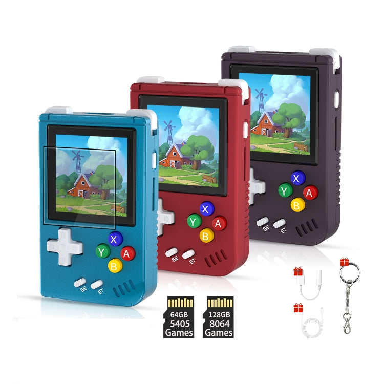 ANBERNIC RG Nano 1.54-Inch IPS Linux System Classic Pocket Retro Game Console 128G 5000 Games(Blue) - Pocket Console by ANBERNIC | Online Shopping UK | buy2fix
