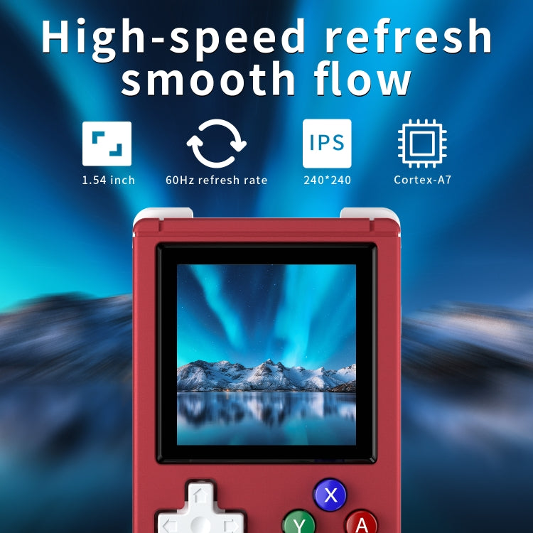 ANBERNIC RG Nano 1.54-Inch IPS Linux System Classic Pocket Retro Game Console 64G 8000 Games(Red) - Pocket Console by ANBERNIC | Online Shopping UK | buy2fix