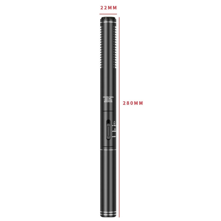 28cm Smart Noise Reduction Live Sound Card Computer Microphone Phone Camera News Interview Microphone - Microphone by buy2fix | Online Shopping UK | buy2fix