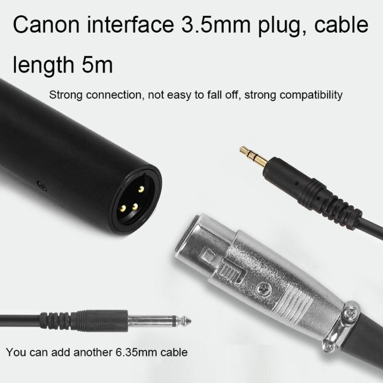 28cm Smart Noise Reduction Live Sound Card Computer Microphone Phone Camera News Interview Microphone - Microphone by buy2fix | Online Shopping UK | buy2fix