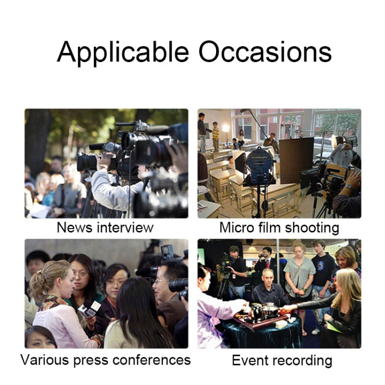 28cm Smart Noise Reduction Live Sound Card Computer Microphone Phone Camera News Interview Microphone - Microphone by buy2fix | Online Shopping UK | buy2fix