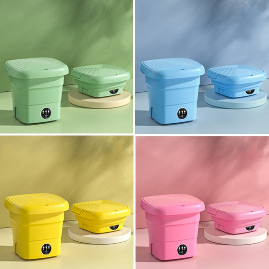 4.5L Mini Portable Folding Household Washing Machine Underwear Washer, Color: Fruit Green(US Plug) by buy2fix