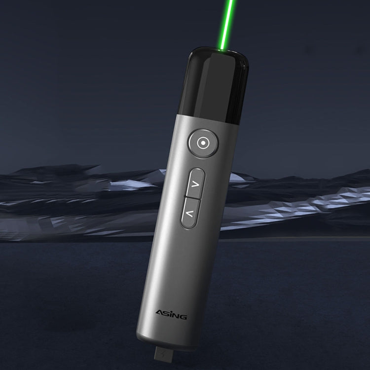 ASiNG LED LCD Screen High Power Bright Green Laser Pointer PPT Speech Instructions Page Presenter(A17) - by ASiNG | Online Shopping UK | buy2fix