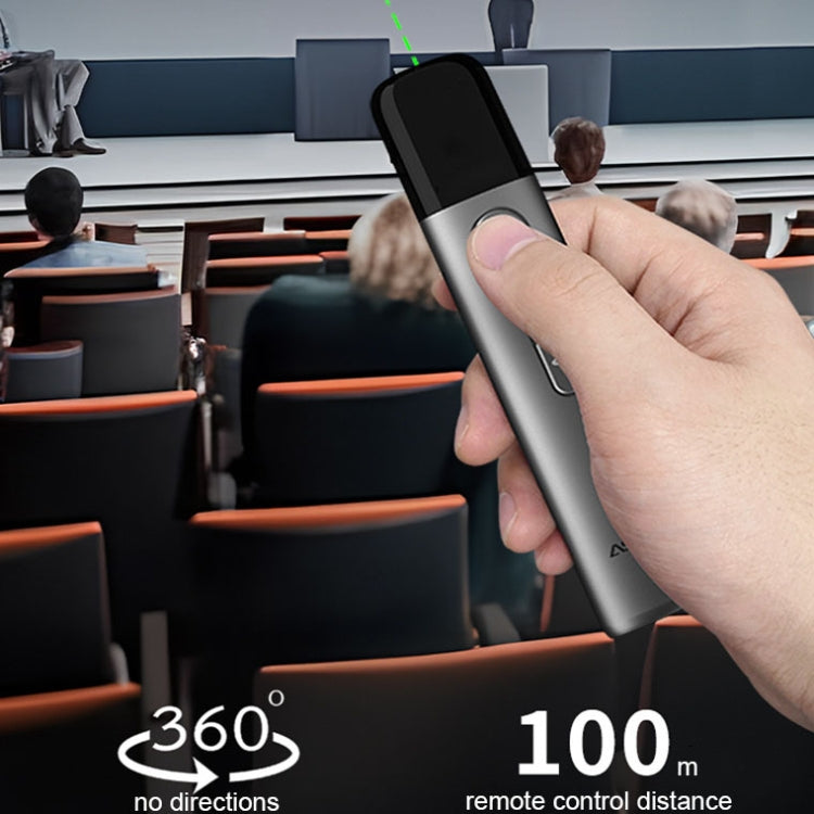ASiNG LED LCD Screen High Power Bright Green Laser Pointer PPT Speech Instructions Page Presenter(A17) - by ASiNG | Online Shopping UK | buy2fix