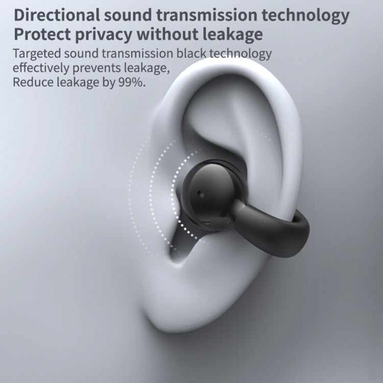 Clip Ear Stereo External Sound Without Hurting Ear Business Sports Model Bluetooth Earphones(White) - Bluetooth Earphone by buy2fix | Online Shopping UK | buy2fix