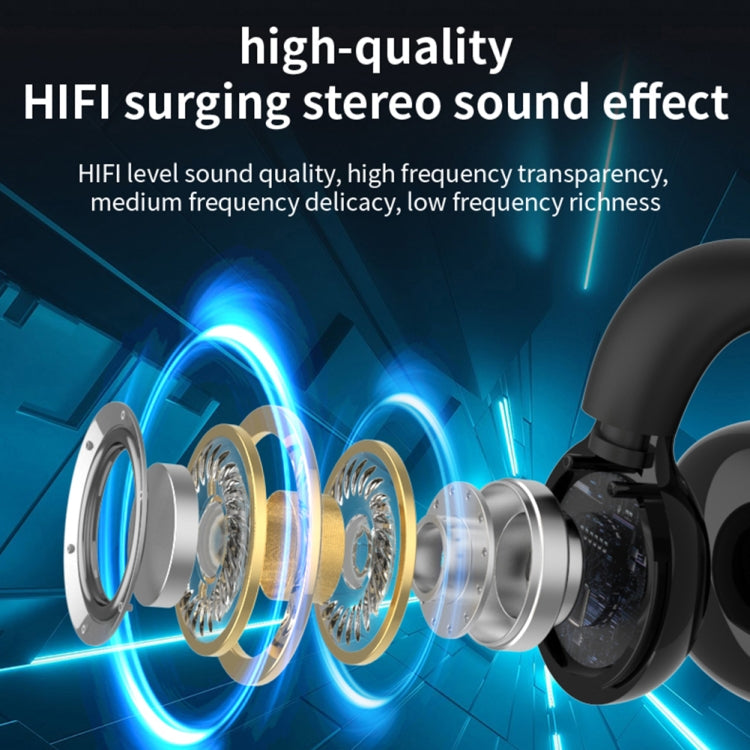 Clip Ear Stereo External Sound Without Hurting Ear Business Sports Model Bluetooth Earphones(White) - Bluetooth Earphone by buy2fix | Online Shopping UK | buy2fix
