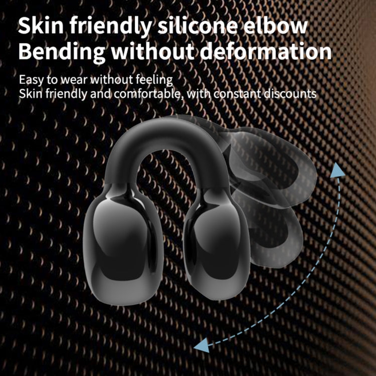 Clip Ear Stereo External Sound Without Hurting Ear Business Sports Model Bluetooth Earphones(Grey) - Bluetooth Earphone by buy2fix | Online Shopping UK | buy2fix