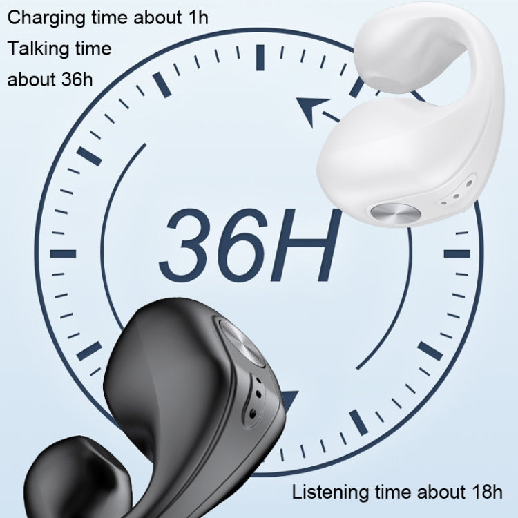 Single Ear Bone Conduction Bluetooth Earphone In-Ear Wearable Running Sports Mini(Black) - Bluetooth Earphone by buy2fix | Online Shopping UK | buy2fix