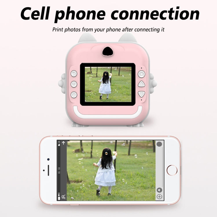 Children Instant Camera Mini Thermal HD Printer Video Photo Digital Camera, Spec: 32G Pink - Children Cameras by buy2fix | Online Shopping UK | buy2fix