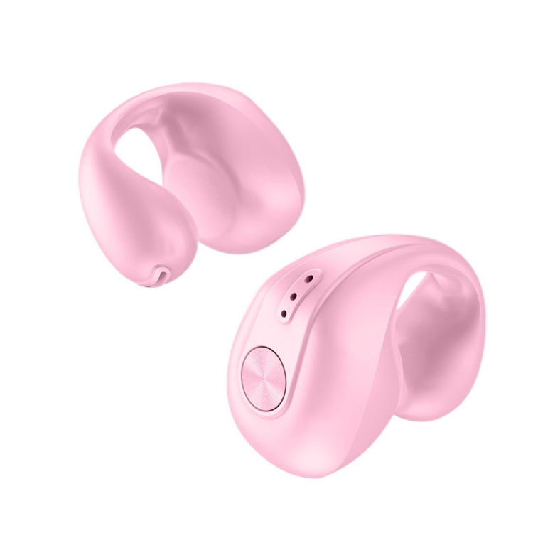 Dual Ear Bone Conduction Wireless Bluetooth Earphones Ear Clip Wear Mini Sport(Pink) - Bluetooth Earphone by buy2fix | Online Shopping UK | buy2fix