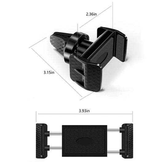 360-degree Rotating Car Air Outlet Multi-functional Mobile Phone Holder(Black) - Universal Car Holders by buy2fix | Online Shopping UK | buy2fix