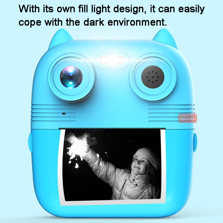 1080P Instant Print Camera 2.8-inch IPS Screen Front and Rear Dual Lens Kids Camera, Spec: Blue by buy2fix