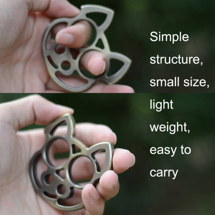 2pcs Cartoon Pig Self-Defense KeyChain Fist Gloves Finger Buckle Emergency Window Breaker(Black) by buy2fix