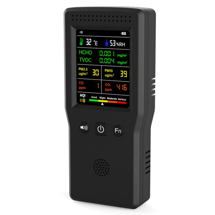 9 In 1 Air Quality Detector Handheld High Precision Formaldehyde Detector(Black) - Air & Water Quality Tester by buy2fix | Online Shopping UK | buy2fix