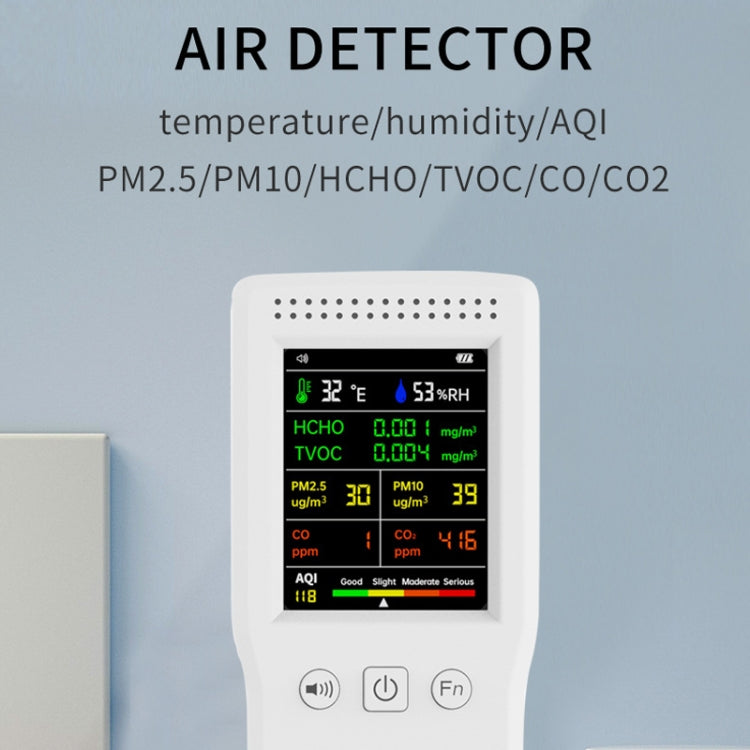 9 In 1 Air Quality Detector Handheld High Precision Formaldehyde Detector(Black) - Air & Water Quality Tester by buy2fix | Online Shopping UK | buy2fix