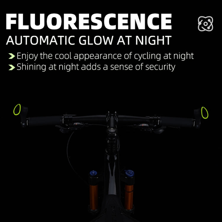 WEST BIKING Bike Cow Horns Fluorescent Deputy Handle Riding Equipment(Black) - Bicycle Grips by WEST BIKING | Online Shopping UK | buy2fix