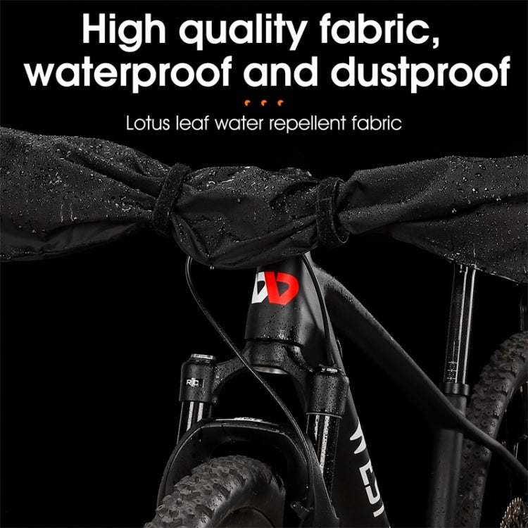 WEST BIKING Bicycle Handlebar Rain & Dust Protection Cover(Black) - Others by WEST BIKING | Online Shopping UK | buy2fix