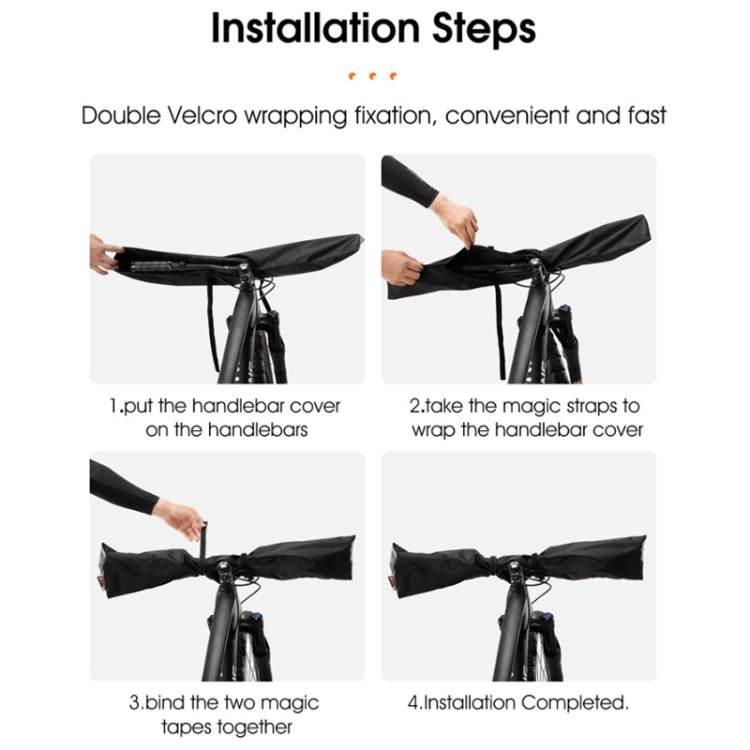 WEST BIKING Bicycle Handlebar Rain & Dust Protection Cover(Black) - Others by WEST BIKING | Online Shopping UK | buy2fix