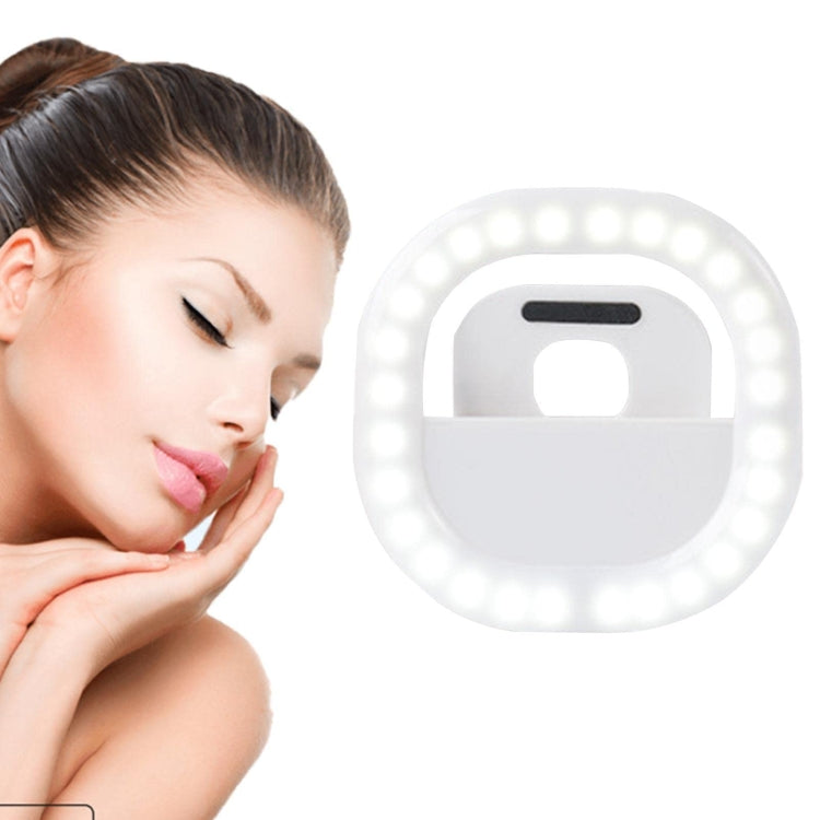 Mobile Phone Fill Light Rechargeable Clip Ring Selfie Light(Blue) - Ring Light by buy2fix | Online Shopping UK | buy2fix