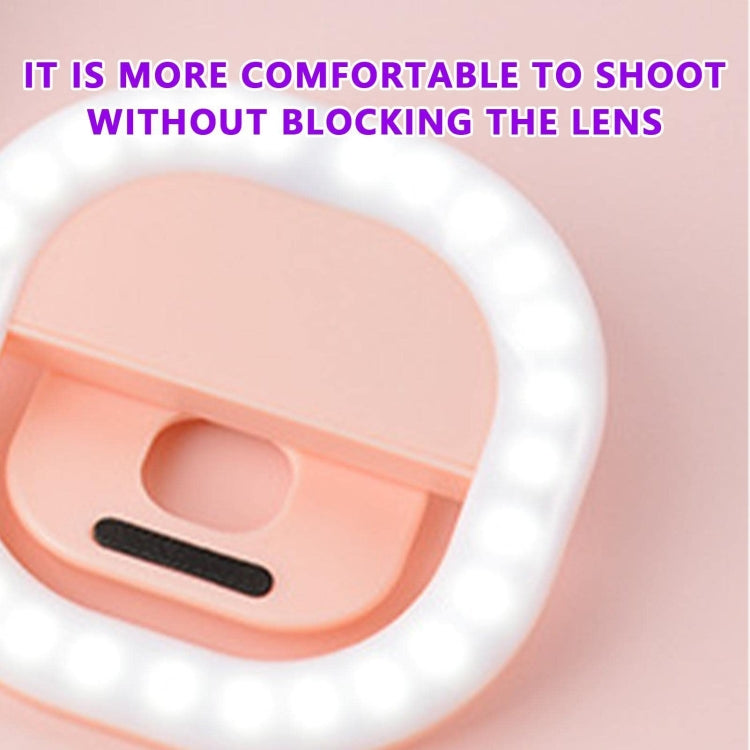 Mobile Phone Fill Light Rechargeable Clip Ring Selfie Light(Blue) - Ring Light by buy2fix | Online Shopping UK | buy2fix