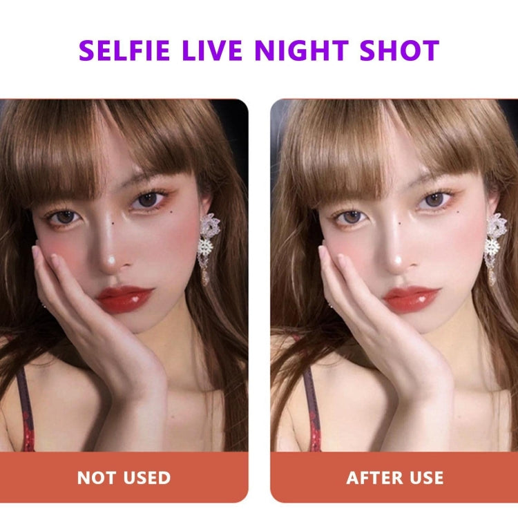Mobile Phone Fill Light Rechargeable Clip Ring Selfie Light(Blue) - Ring Light by buy2fix | Online Shopping UK | buy2fix