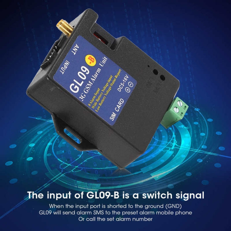 GL09-B 3G 8 Channel GSM SMS Alarm System Module For Battery Operated Alert - Module by buy2fix | Online Shopping UK | buy2fix