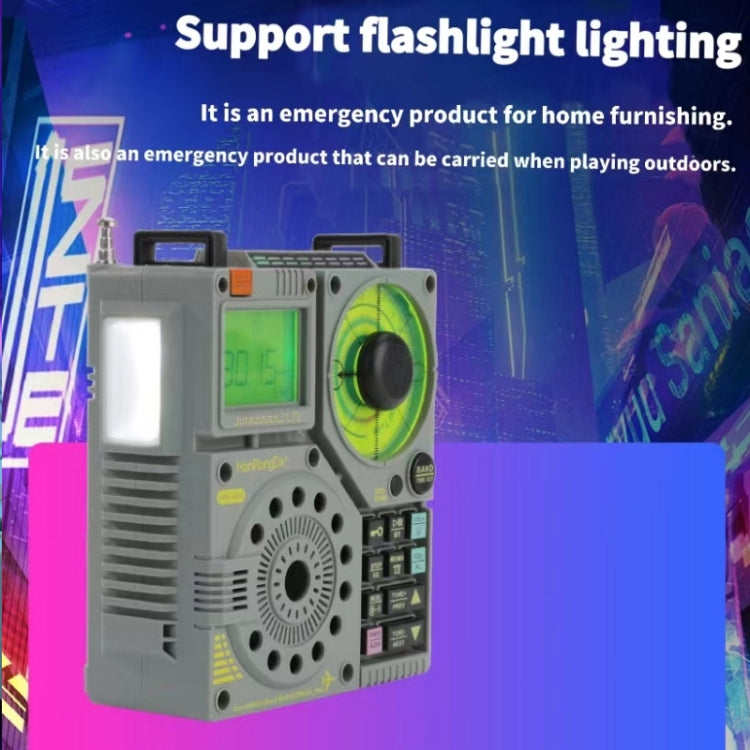 HanRongda HRD-A320 High Performance Multi-band Bluetooth Card Flashlight Lighting SOS Alert Radio - Radio Player by HanRongda | Online Shopping UK | buy2fix