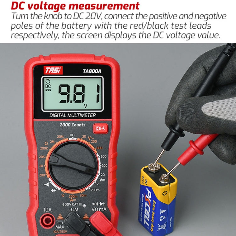 TASI TA800A Universal Meter Digital High Precision Full-Automatic Meter - Digital Multimeter by TASI | Online Shopping UK | buy2fix