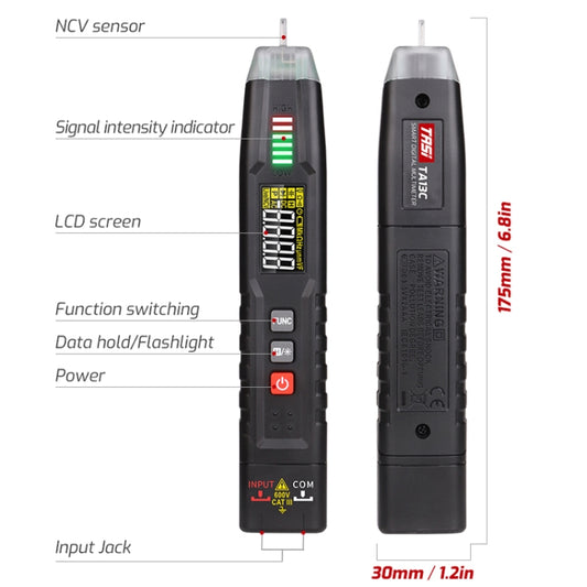 TASI TA13C Smart Pen Multimeter Digital High Precision Compact Portable Multimeter - Digital Multimeter by TASI | Online Shopping UK | buy2fix