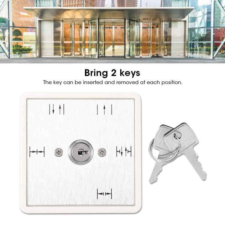 5 Position Key Switch Automatic Door Access Control - Switch by buy2fix | Online Shopping UK | buy2fix