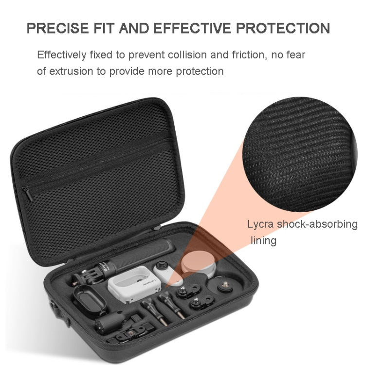 For Insta360 GO 3 XFJI Storage Bag Portable Travel Bag Complete Carrying Case 25.5 x 17.5 x 5.5cm - Case & Bags by XFJI | Online Shopping UK | buy2fix