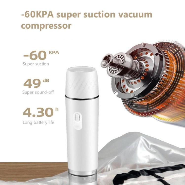 Handheld Vacuum Machine Rechargeable Food Preservation Compression Storage Machine(White) - Preservation Supplies by buy2fix | Online Shopping UK | buy2fix