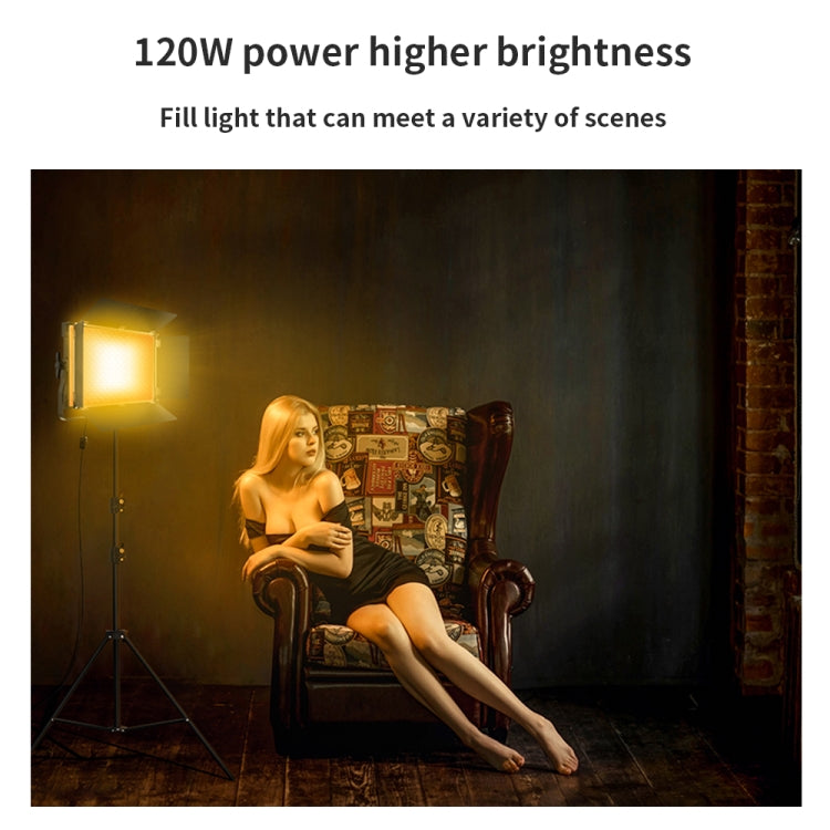 Pixel P45pro High Bright Dual Color Temperature Fill Light 120W Normal Bright Studio Camera Soft Light(A Set With US Plug Adaptor) - by Pixel | Online Shopping UK | buy2fix