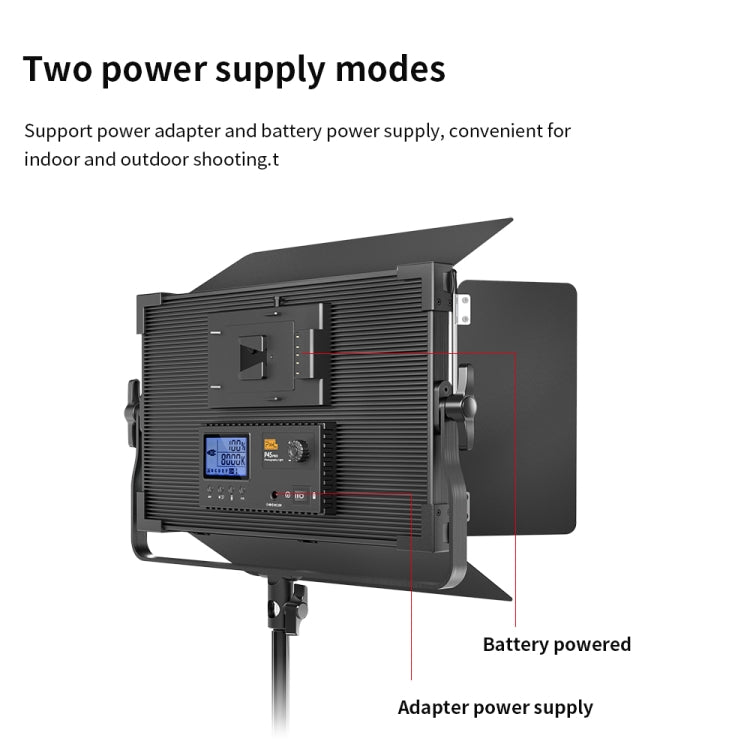 Pixel P45pro High Bright Dual Color Temperature Fill Light 120W Normal Bright Studio Camera Soft Light(A Set With US Plug Adaptor) - by Pixel | Online Shopping UK | buy2fix