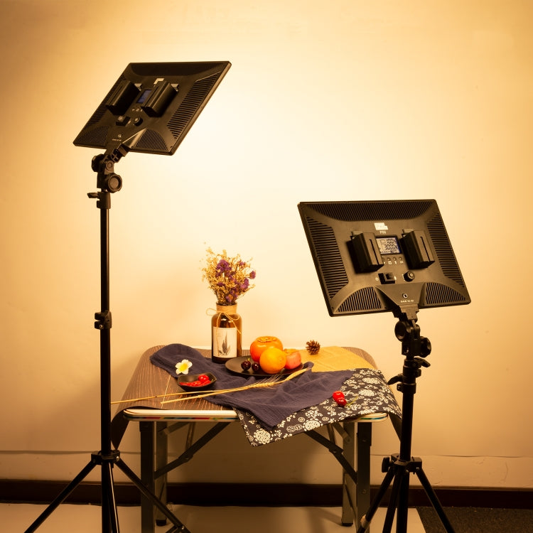 Pixel P50 Dual Color Temperature Flat Panel Fill Light 45W Soft Outdoor Shooting Fill Light For Straight Photography(Lamp+EU Plug Adapter) by Pixel
