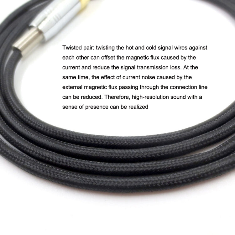 1.2m For K240 / K141 / K271 / K702 / Q701 / K712 Headphone Cable Mini Cartoon Head Upgrade Line(Black) - Headset Accessories by buy2fix | Online Shopping UK | buy2fix