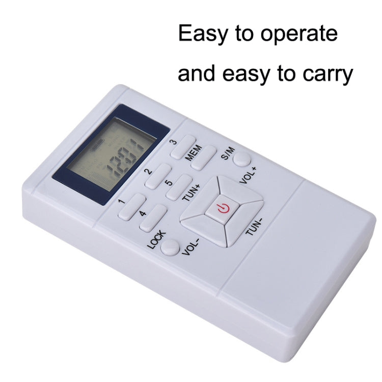 HanRongda HRD-109 Portable Mini FM Radio Conference Receiver(Silver Gray) - Radio Player by buy2fix | Online Shopping UK | buy2fix