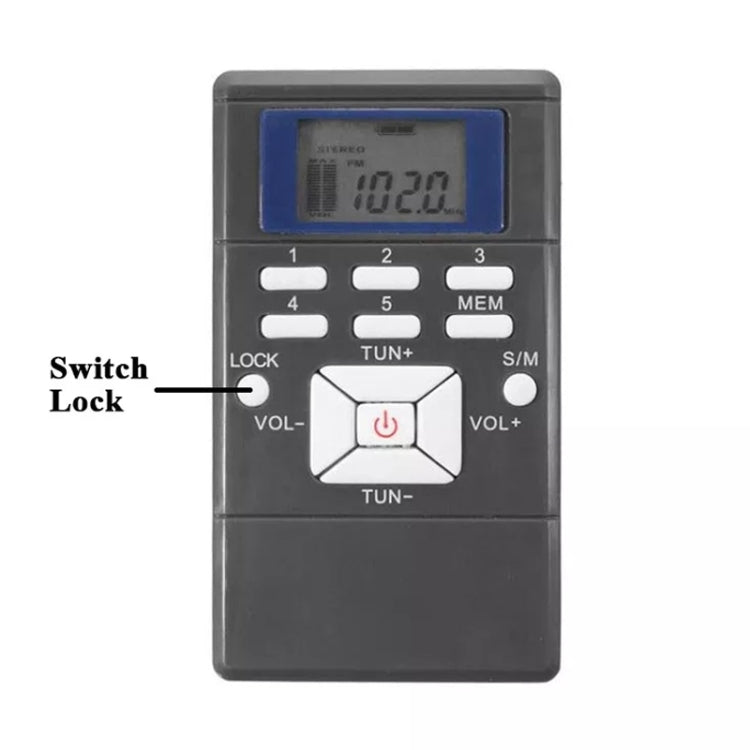 HanRongda HRD-109 Portable Mini FM Radio Conference Receiver(Silver Gray) - Radio Player by buy2fix | Online Shopping UK | buy2fix
