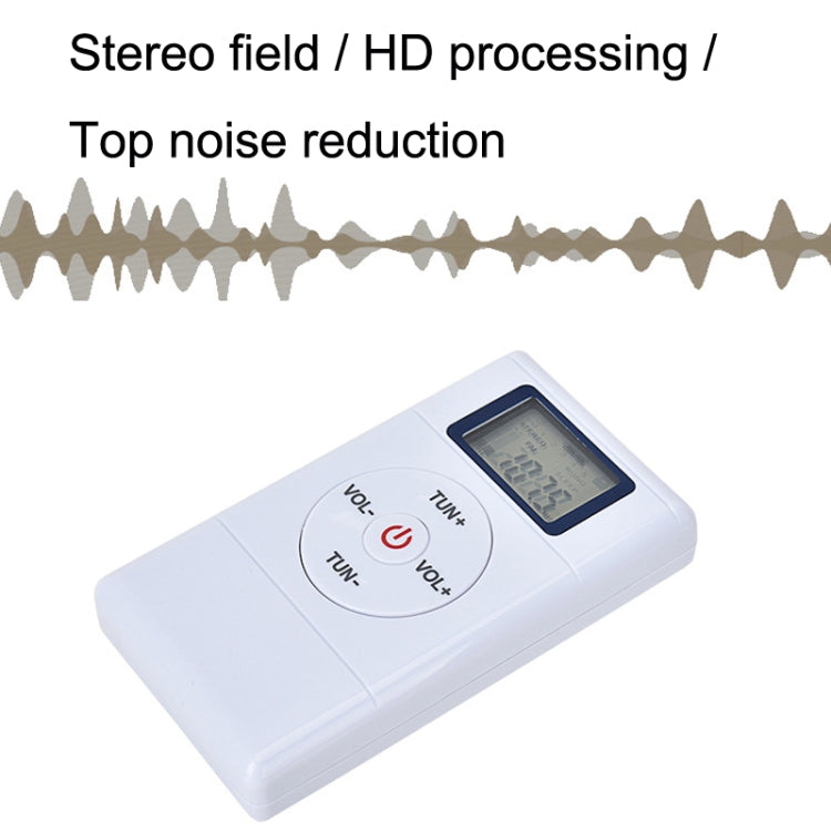 HanRongda HRD-109 Portable Mini FM Radio Conference Receiver(Silver Gray) - Radio Player by buy2fix | Online Shopping UK | buy2fix